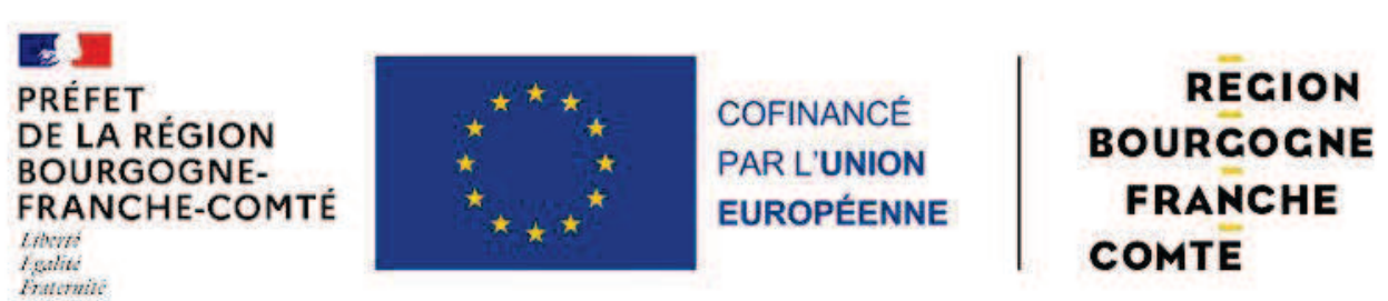 Logo Région BFC et Europe